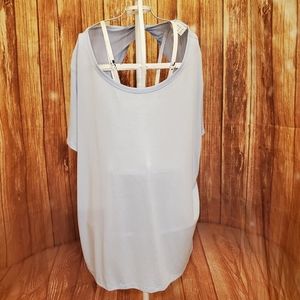 A New Day Blue Blouse  Sz XXL